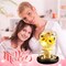 Mothers Day Sunflower Gifts for Mom,Flower Rose in Glass Dome with 2 Lighting Mode,Sunflower Gifts for Her,Artificial Forever Flowers Birthday Gifts for Women Mom Wife Girlfriend
